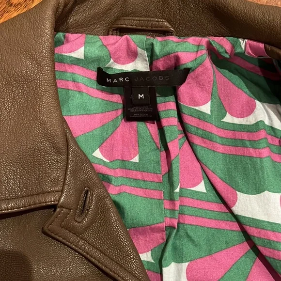 Marc Jacobs Brown Leather Jacket - Picture 2 of 2